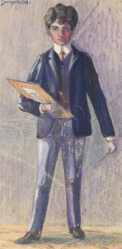 Spiegelbild av Egon Schiele
