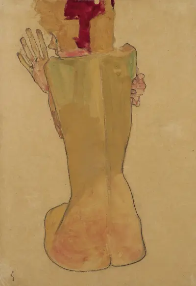Study of the Artist’s Sister av Egon Schiele