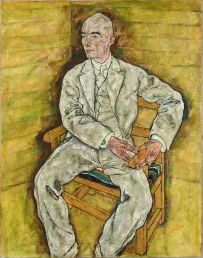 Victor Ritter von Bauer av Egon Schiele