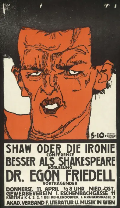 Vorlesung Dr. Egon Friedell. Shaw oder die Ironie av Egon Schiele