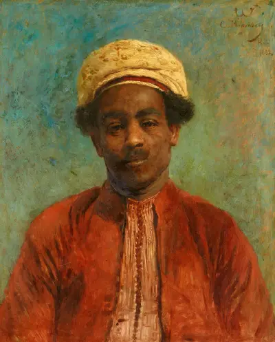 Bildnis eines nordafrikanischen jungen Mannes von Konstantin Egorovich Makovsky