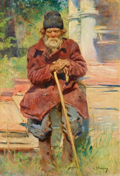 Ein alter Bettler von Konstantin Egorovich Makovsky