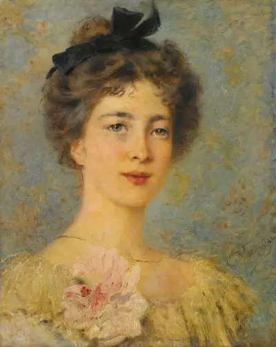 Porträt einer eleganten Dame von Konstantin Egorovich Makovsky