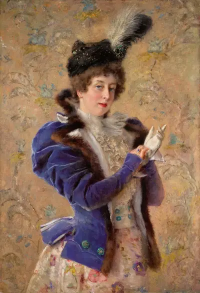 Porträt von Maria Alexejewna Makowskaja von Konstantin Egorovich Makovsky