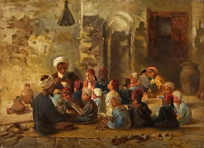 Klassenzimmer in Kairo von Konstantin Egorovich Makovsky