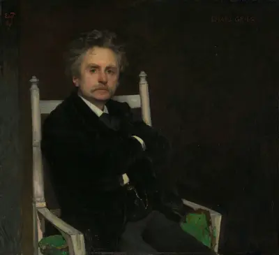 Portrait of the Composer Edvard Grieg, Eilif Peterssen