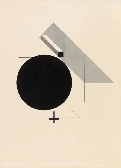 Proun IV – Blatt 4 der I. Kestnermappe, Proun av El Lissitzky