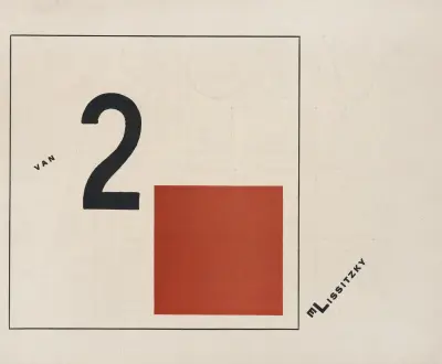 Suprematisch worden van tWee kWA drA ten in 6 konstrukties Pl. 2 av El Lissitzky