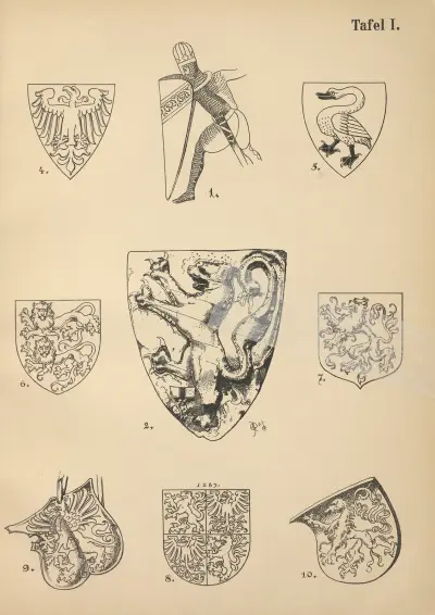 Heraldischer Handbuch fur Freunde der Wappenkunst Pl.02 av Emil Doepler
