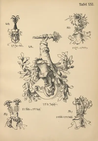 Heraldischer Handbuch fur Freunde der Wappenkunst Pl.20 av Emil Doepler