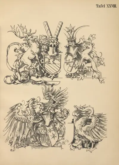 Heraldischer Handbuch fur Freunde der Wappenkunst Pl.27 av Emil Doepler