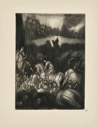 N° 17 – O vidění koní s kudrnatými zády, Emile Bernard