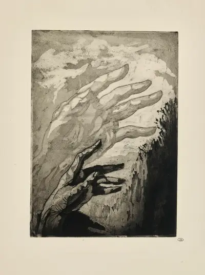 N° 19 – Jehovova ruka se zdvihá za ní, Emile Bernard