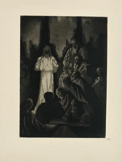 N° 37 – Kristus stojí před těmito temnými muži, Emile Bernard