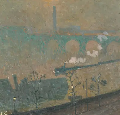 Fog, Lanternes Allumées, Emile Claus