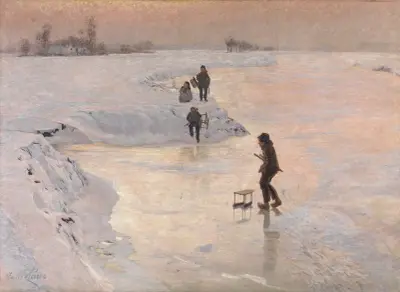 The Skaters, Emile Claus