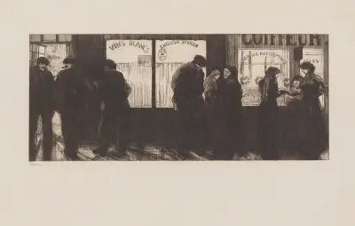 Läden am Hafen von Jean-Émile Laboureur