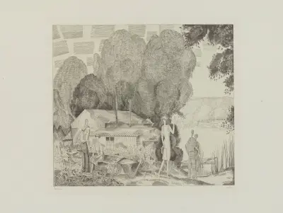 Das Gasthaus am Wasser von Jean-Émile Laboureur
