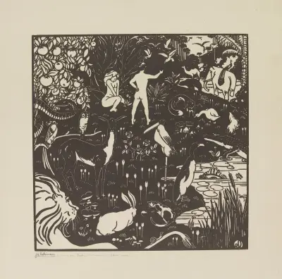 Das irdische Paradies von Jean-Émile Laboureur