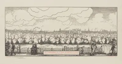 Panoramablick över staden Nantes von Jean-Émile Laboureur