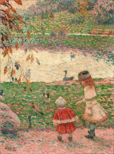 Les Enfants au Parc Montsouris von Claude-Émile Schuffenecker
