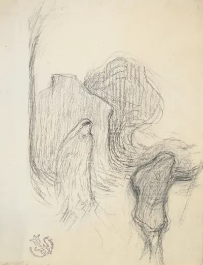 Study for Mystic Landscape at Meudon von Claude-Émile Schuffenecker