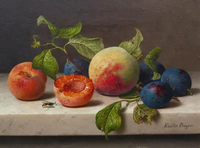 Still-life with Fruit – nr 1 av Emilie Preyer