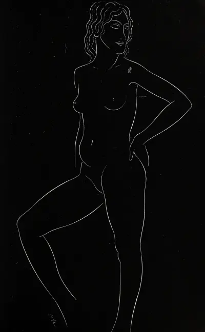 Twenty-five nudes Pl 15 av Eric Gill