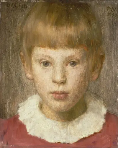Dagfin, the Artist’s Son av Erik Werenskiold