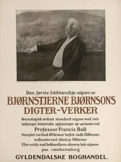 Den første fuldstændige utgave av Bjørnstjerne Bjørnsons Digter-verker av Erik Werenskiold