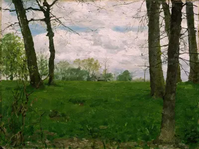 Green Fields av Erik Werenskiold