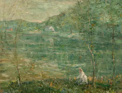 By the River av Ernest Lawson