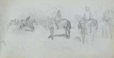 Studium postaci 3, Ernest Meissonier