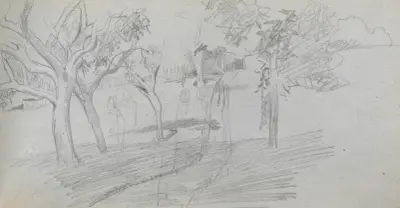 Studium pejzażu, Ernest Meissonier