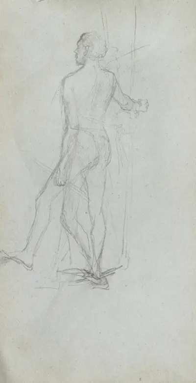 Studium nagiej męskiej postaci, Ernest Meissonier