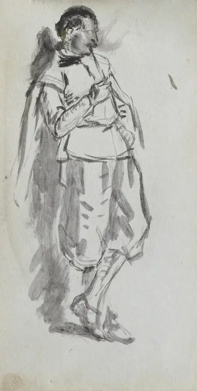 Stojąca postać mężczyzny, Ernest Meissonier