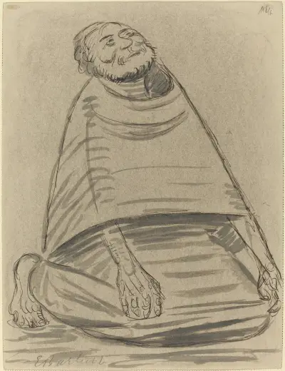Man Kneeling von Ernst Barlach