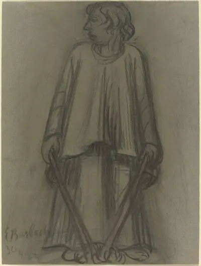 Standing Figure with Extinguished Torches von Ernst Barlach