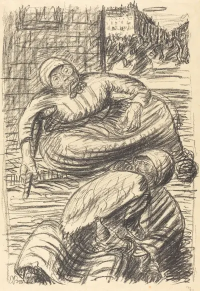 Street in Warsaw von Ernst Barlach