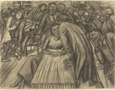 The Couple in the Crowd von Ernst Barlach