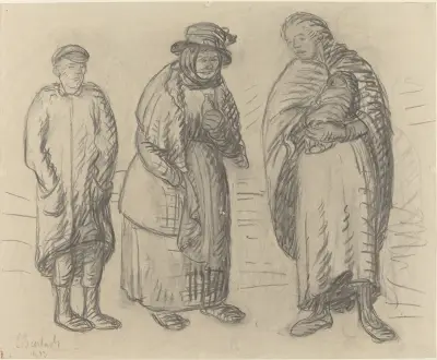 Three Figures von Ernst Barlach