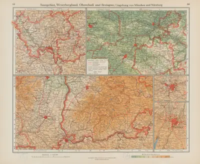 Sársko, Weserbergland, Horní Alsasko a Breisgau, okolí Mnichova a Norimberku, Ernst Friedrich