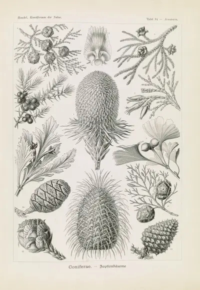 Drzewa iglaste, Ernst Haeckel
