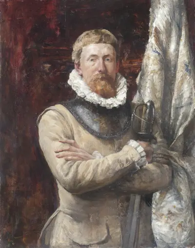 Hugo Birger, konstnären, som legosoldat av Ernst Josephson