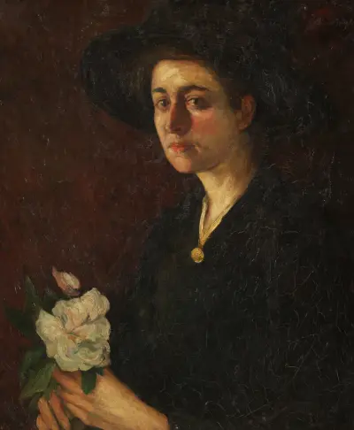 Porträtt av mademoiselle Genet av Ernst Josephson