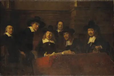 Staalmeesters. After Rembrandt, Ernst Josephson