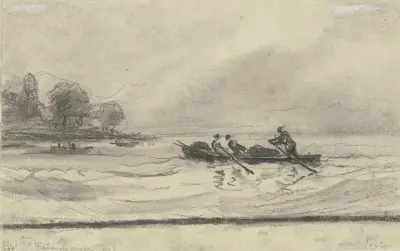 Boats at the Chiemsee, 1876 – Nr. 1, Friedrich Ernst Morgenstern