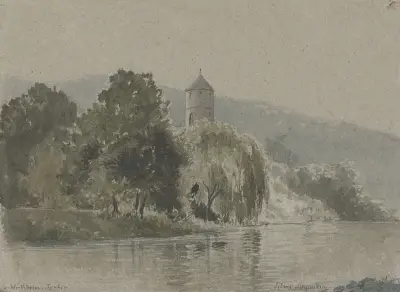 By the Tauber near Wertheim, Friedrich Ernst Morgenstern