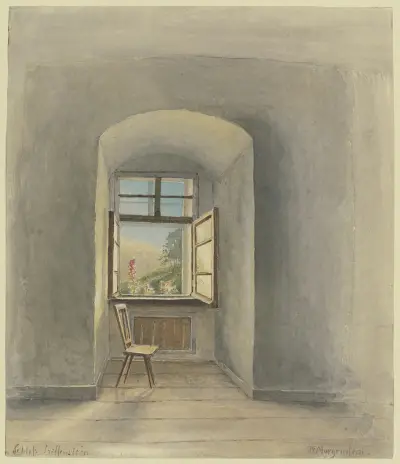 Fenster im Schloß Triffenstein am Main, Friedrich Ernst Morgenstern