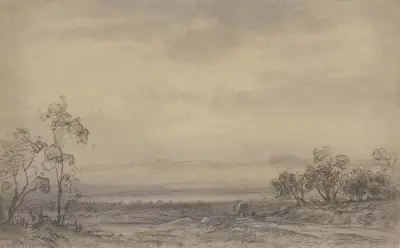 Heath landscape, Friedrich Ernst Morgenstern